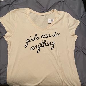 Girls Can Do Anything Casual Womens T-shirt
